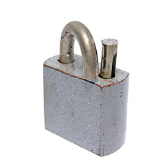 Image showing cut lock on white background