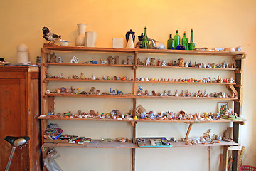 Image showing clay of the toy in artist studio