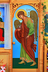 Image showing icon in russian rural orthodox church