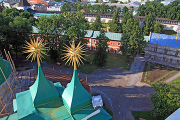 Image showing two towers christian orthodox church