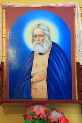 Image showing icon in rural russian orthodox church