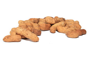 Image showing peanuts on white background