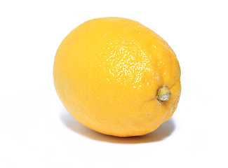 Image showing yellow lemon on white background