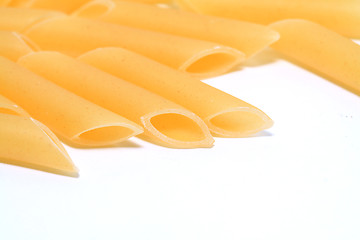 Image showing  raw noodle on white background