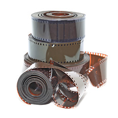 Image showing camera film on white background