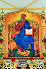 Image showing icon in rural russian orthodox church