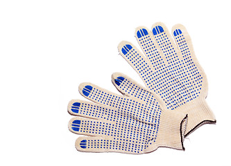 Image showing worker glove on white background