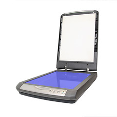 Image showing old scanner on white background