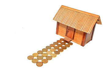 Image showing toy house on white background