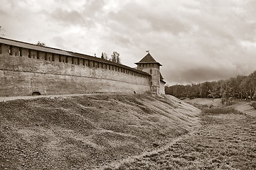 Image showing ancient fortress on small hill