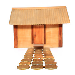 Image showing toy house on white background