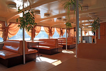 Image showing interior of the motor ship 