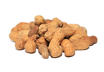 Image showing peanuts on white background