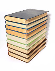 Image showing old books on white background