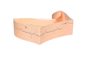 Image showing cardiogram on white background