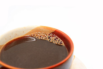 Image showing coffee in cup on white background