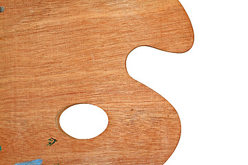 Image showing wooden palette on white background