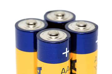 Image showing batteries AA on white background