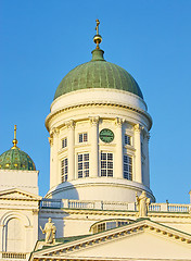 Image showing Helsinki cathedral on blue sky 