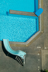 Image showing Swimming-pool with slide