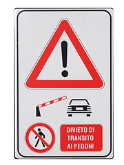 Image showing A sign