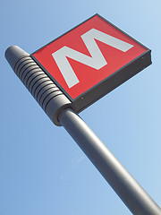 Image showing Subway sign