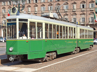 Image showing Old tram in Turin