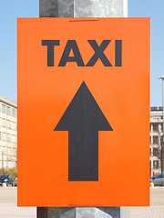 Image showing Taxi sign