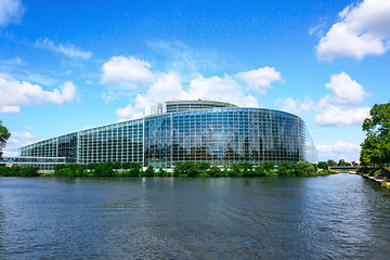 Image showing European parliament building in Strasbourg
