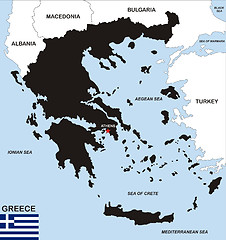 Image showing greece map