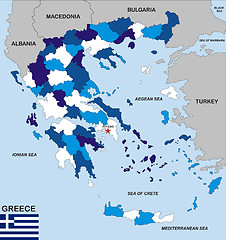 Image showing greece map