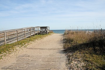 Image showing Beach path