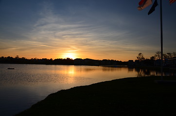 Image showing Sunset Lake