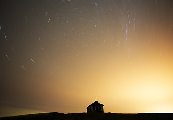 Image showing Night Shot Star Trails