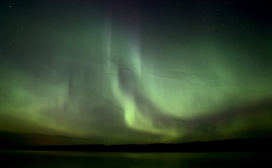 Image showing Night Shot Northern Lights