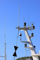 Image showing details of an old fishing boat, a trawler