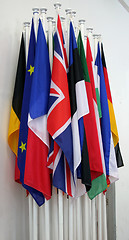 Image showing Flags of European Union