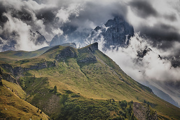 Image showing Storm in the mountains