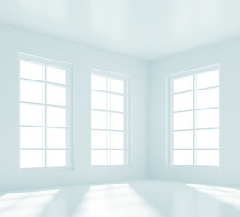 Image showing Empty White Room