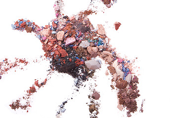 Image showing crushed eyeshadows