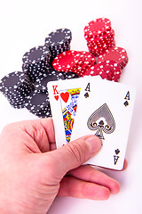 Image showing king of hearts and black jack