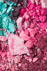 Image showing crushed eyeshadows