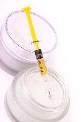 Image showing botox cream with syringe