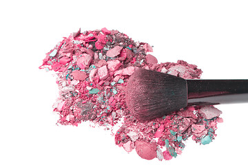 Image showing crushed eyeshadows