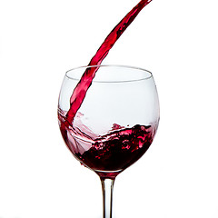 Image showing pouring red wine 