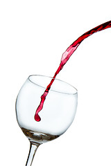 Image showing pouring red wine 