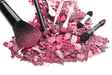 Image showing crushed eyeshadows