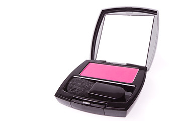 Image showing compact blush with brush