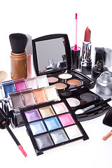 Image showing set of cosmetic makeup products