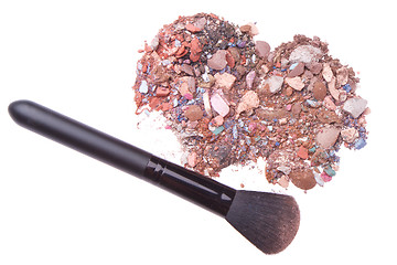 Image showing crushed eyeshadows